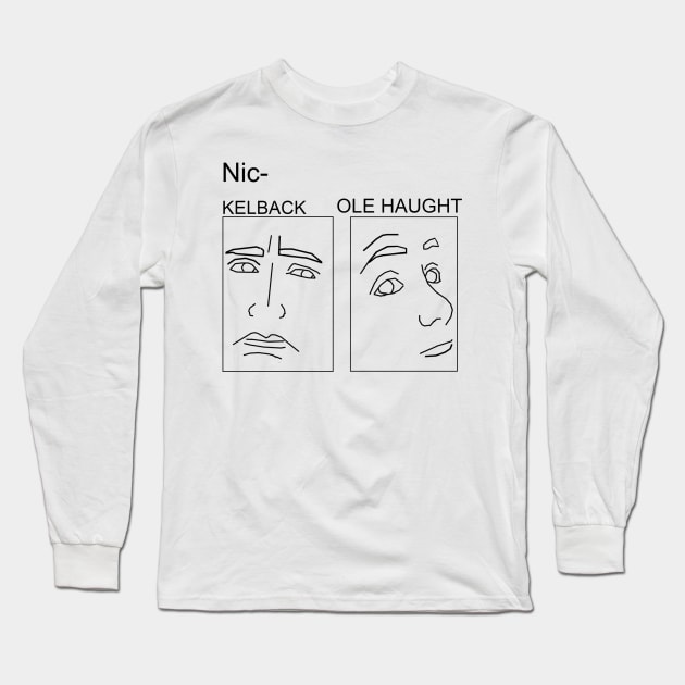 Nickel Haught - Black Long Sleeve T-Shirt by PurgatoryArchaeologicalSurvey